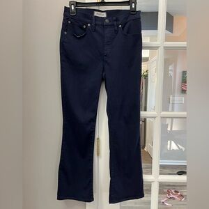 Madewell Deep Blue Denim Pants Cali Demi-boot sz 27 EUC super soft!!